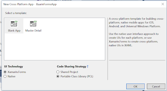 Create Xamarin Forms Project